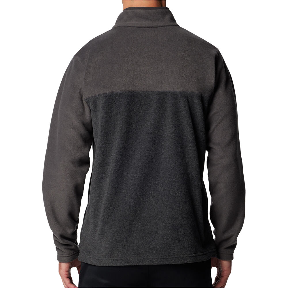 Columbia forro polar hombre STEENS MOUNTAIN HALF II GRIS vista trasera