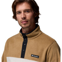 Columbia forro polar hombre STEENS MOUNTAIN HALF II MARRON vista detalle