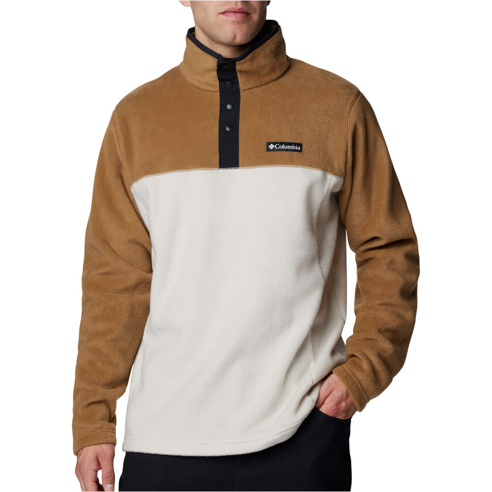 Columbia forro polar hombre STEENS MOUNTAIN HALF II MARRON vista frontal