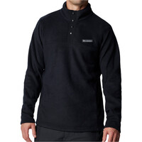 Columbia forro polar hombre STEENS MOUNTAIN HALF II NEGRO vista frontal
