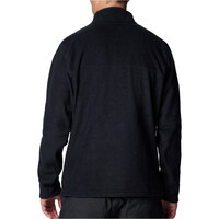 Columbia forro polar hombre STEENS MOUNTAIN HALF II NEGRO vista trasera