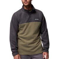 Columbia forro polar hombre STEENS MOUNTAIN HALF II VERDE vista frontal