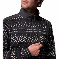 Columbia forro polar hombre SWEATER WEATHER PRINTED  II NEGRO vista detalle