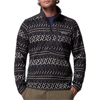 Columbia forro polar hombre SWEATER WEATHER PRINTED  II NEGRO vista frontal