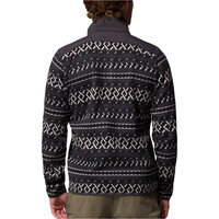 Columbia forro polar hombre SWEATER WEATHER PRINTED  II NEGRO vista trasera