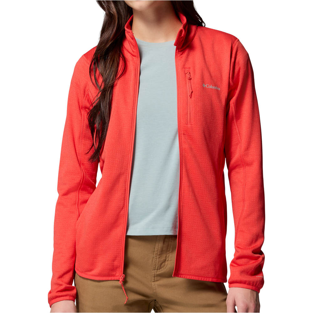 Columbia forro polar mujer ESSENTIAL HIKE GRID ROSA 03