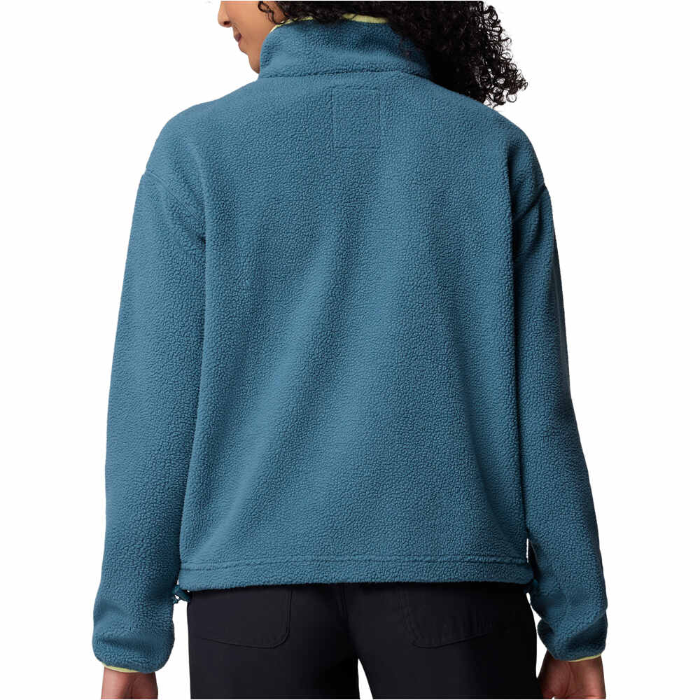 Columbia forro polar mujer HELVETIA II AZUL vista trasera