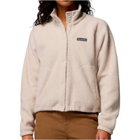 Columbia forro polar mujer JASPER RIDGE PEBBLED MARRON vista frontal
