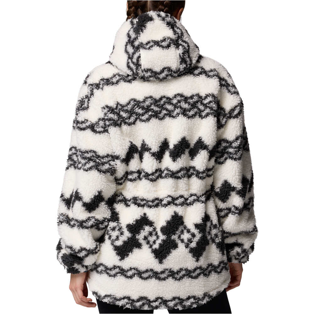 Columbia forro polar mujer RARE ESCAPE NEGRO vista trasera