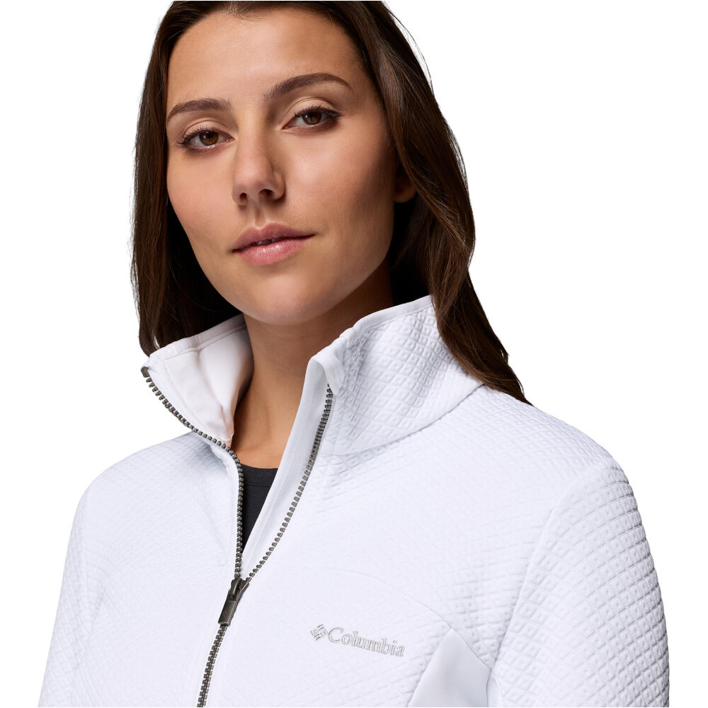 Columbia forro polar mujer ROFFE RIDGE III BLANCO vista detalle