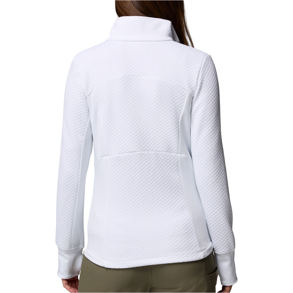 Columbia forro polar mujer ROFFE RIDGE III BLANCO vista trasera