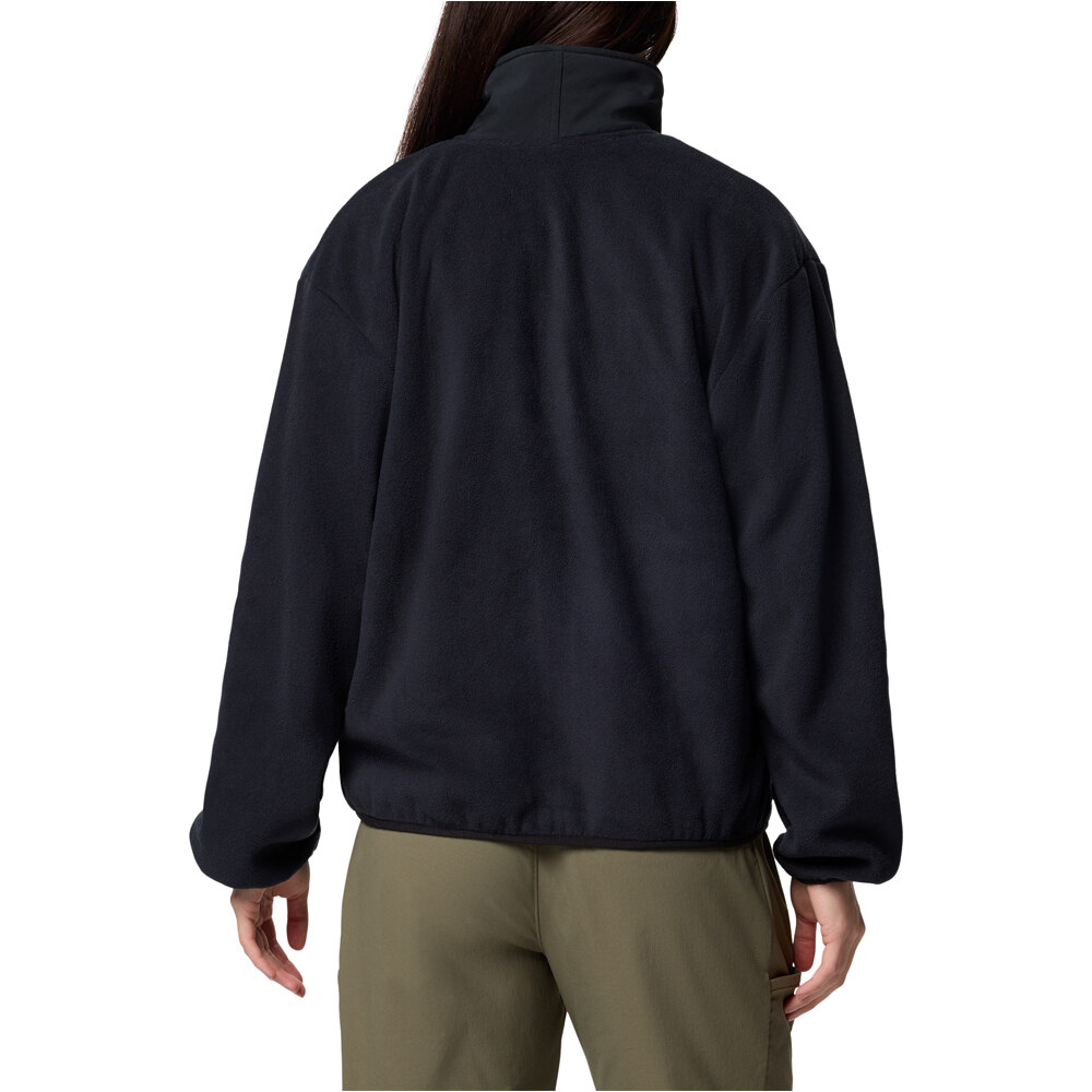 Columbia forro polar mujer SEQUOIA GROVE NEGRO vista trasera
