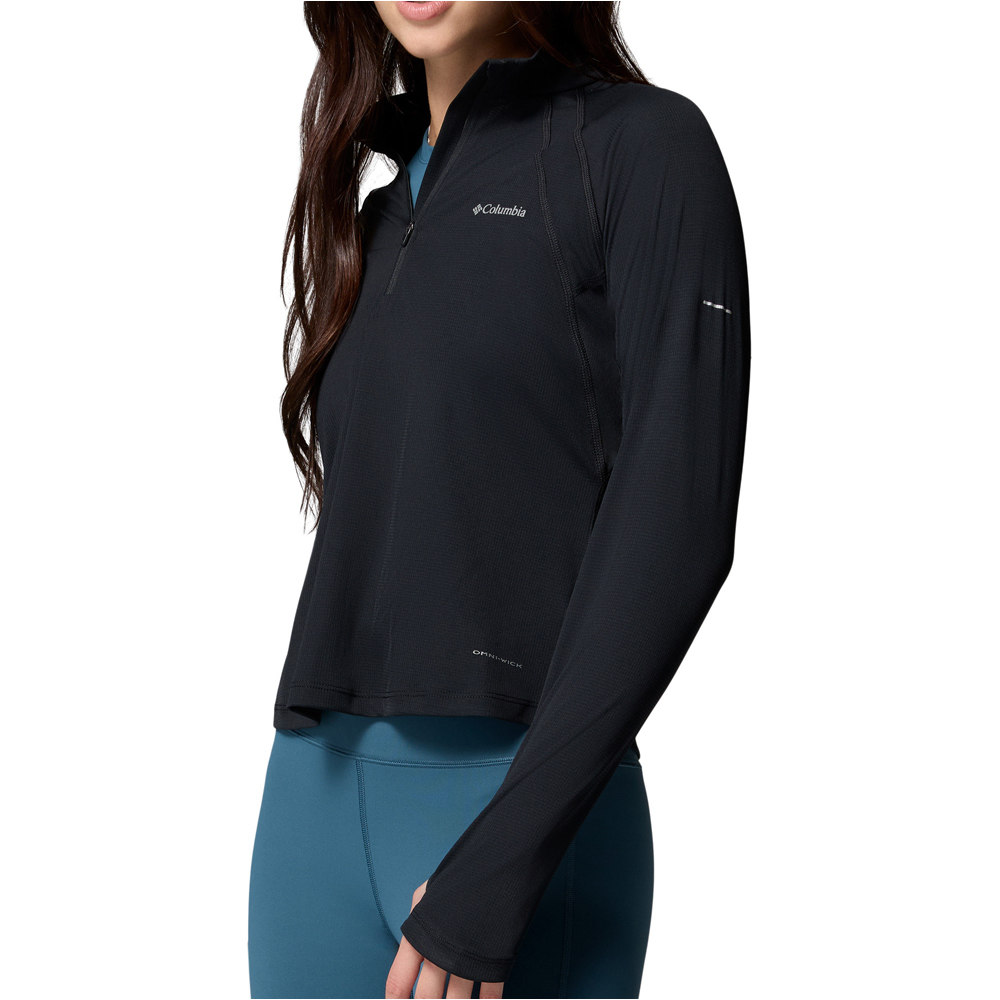 Columbia forro polar mujer STEALTH SPRING NEGRO vista detalle