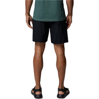 Columbia pantalón corto montaña hombre UTILIZER NEGRO vista trasera