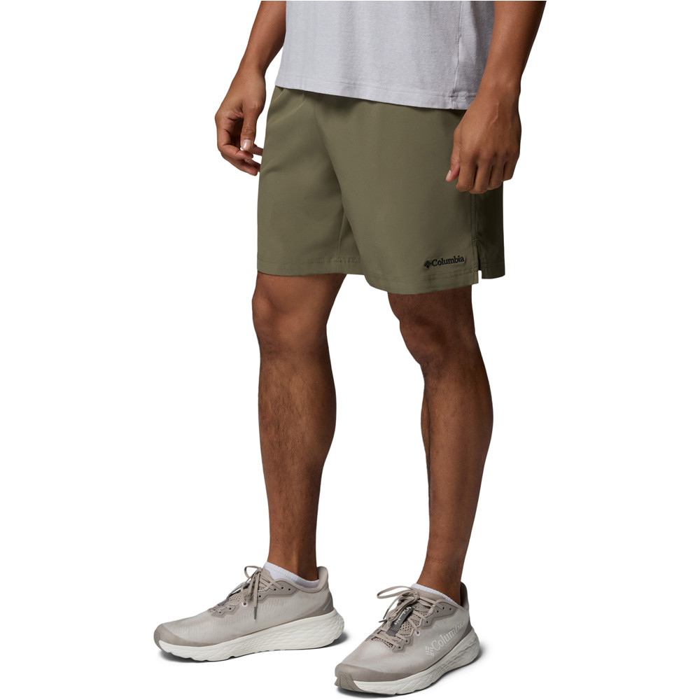 Columbia pantalón corto montaña hombre VITAL VALLEY VERDE vista detalle
