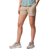 Columbia pantalón corto montaña mujer LESLIE FALLS II GRIS vista detalle