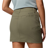 Columbia pantalón corto montaña mujer LESLIE FALLS II VERDE 04