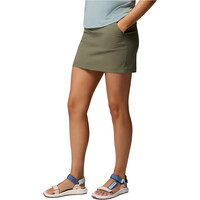 Columbia pantalón corto montaña mujer LESLIE FALLS II VERDE vista detalle
