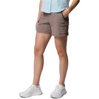Columbia pantalón corto montaña mujer SILVER RIDGE ELITE MARRON vista detalle
