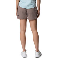 Columbia pantalón corto montaña mujer SILVER RIDGE ELITE MARRON vista trasera