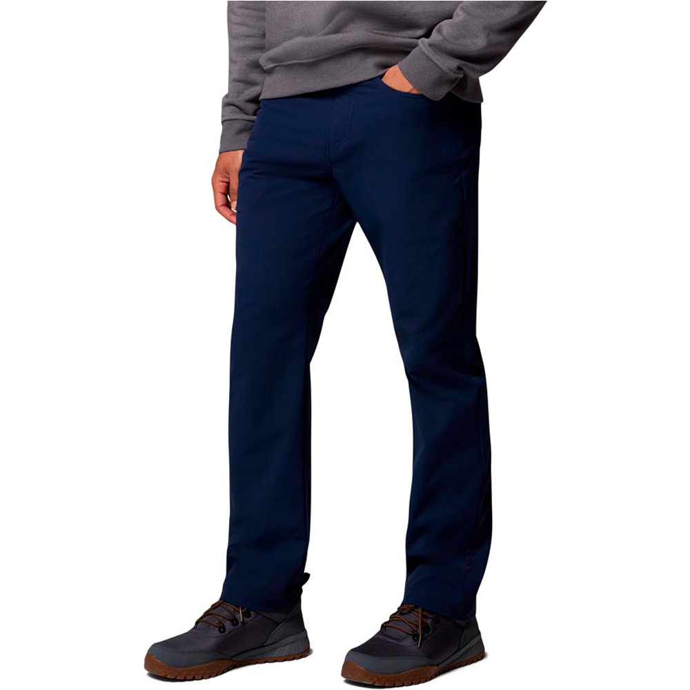Columbia pantalón hombre ROC TECH 5 POCKET AZUL vista trasera