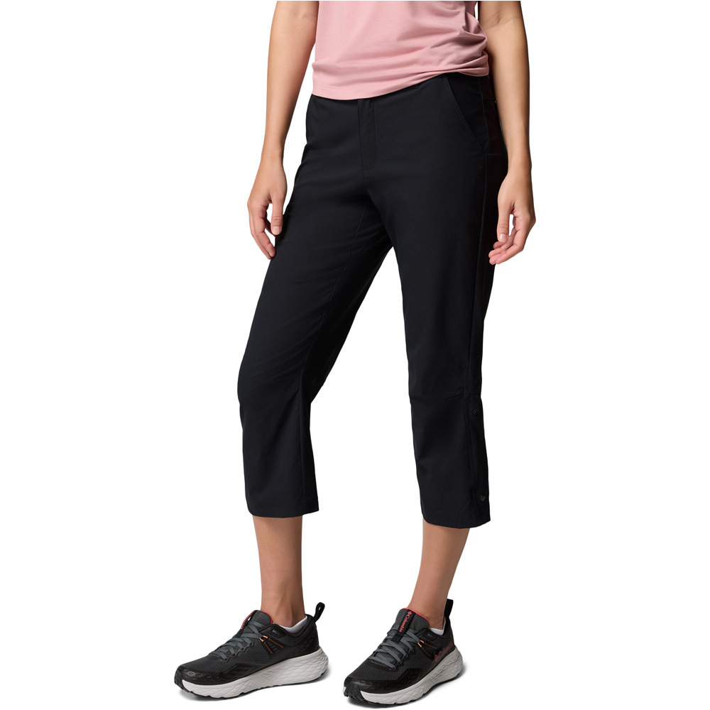 Columbia pantalón montaña mujer LESLIE FALLS II NEGRO vista detalle