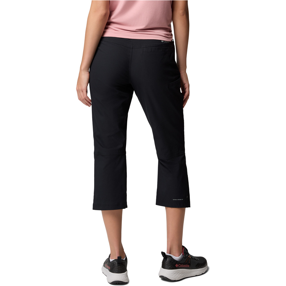 Columbia pantalón montaña mujer LESLIE FALLS II NEGRO vista trasera