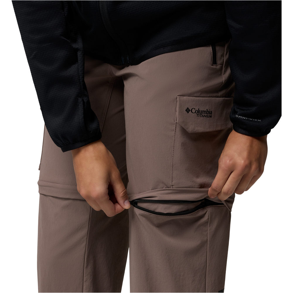 Columbia pantalón montaña mujer SILVER RIDGE ELITE CONVERTIBLE MARRON 04