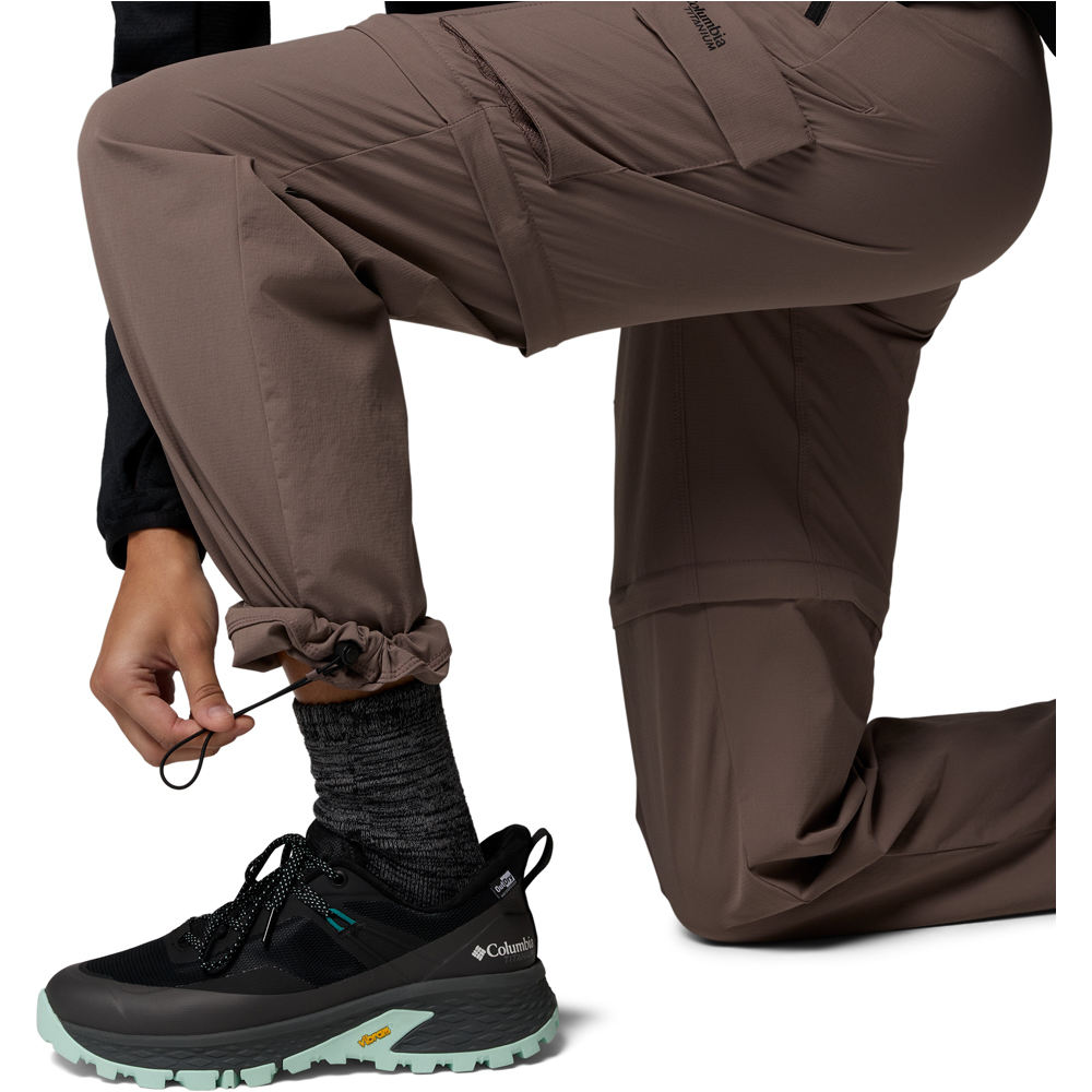 Columbia pantalón montaña mujer SILVER RIDGE ELITE CONVERTIBLE MARRON 07