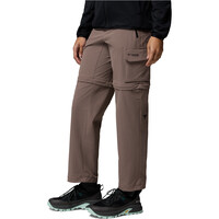 Columbia pantalón montaña mujer SILVER RIDGE ELITE CONVERTIBLE MARRON vista detalle
