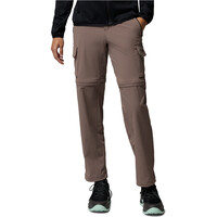 Columbia pantalón montaña mujer SILVER RIDGE ELITE CONVERTIBLE MARRON vista frontal
