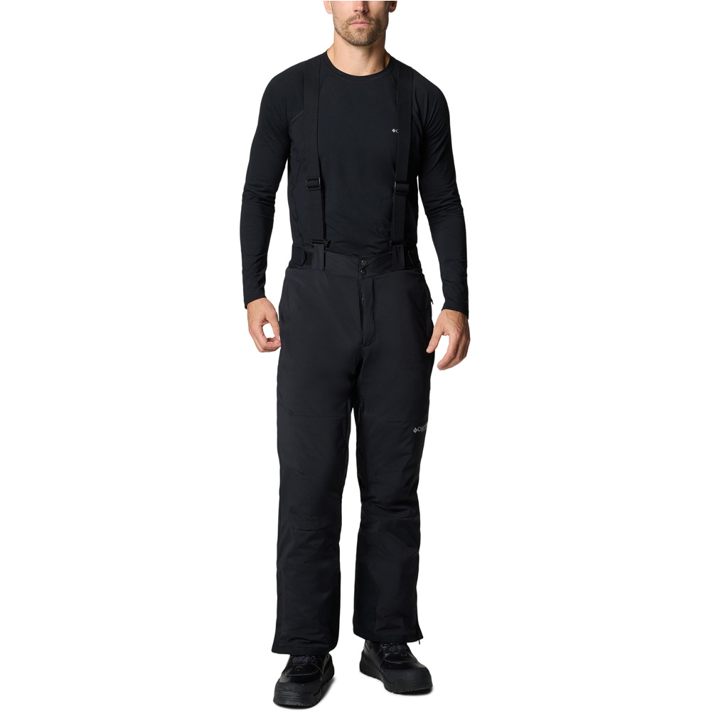 Columbia pantalones esquí hombre CIRQUE BOWL NEGRO vista frontal