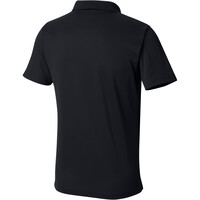 Columbia polo manga corta hombre UTILIZER NEGRO vista trasera