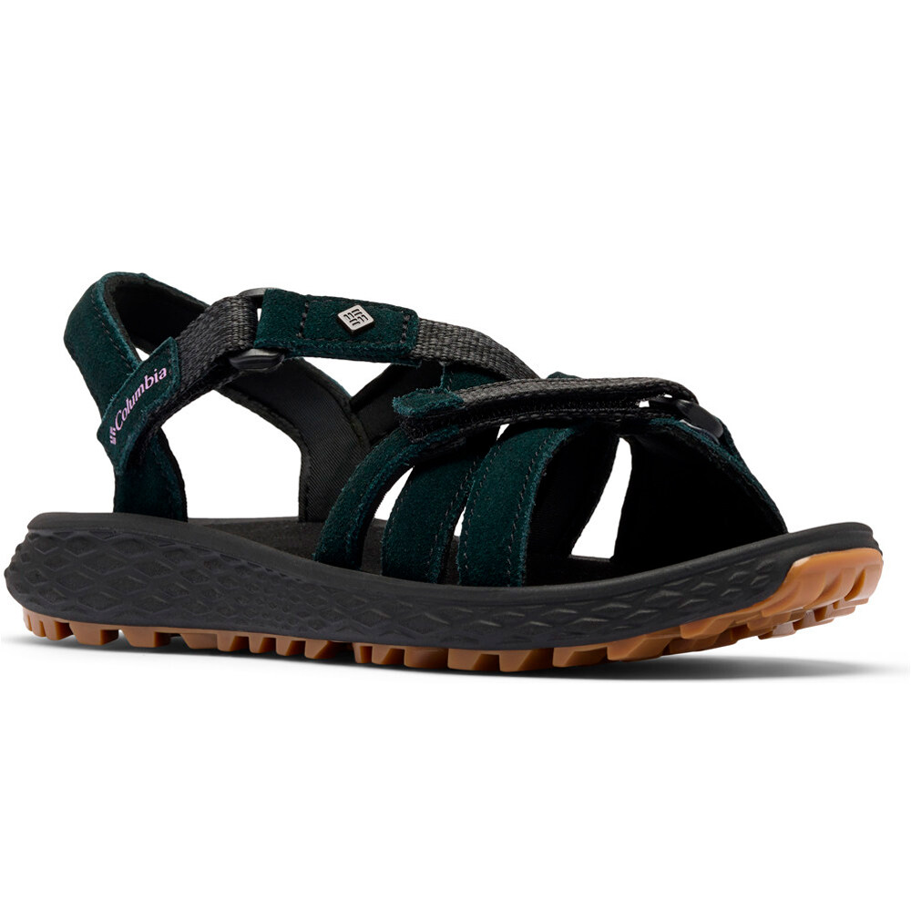 Columbia sandalias trekking mujer KONOS ESLA NEGRO lateral interior