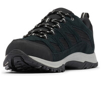 Columbia zapatilla trekking hombre CRESTWOOD WATERPROOF NEGRO vista superior