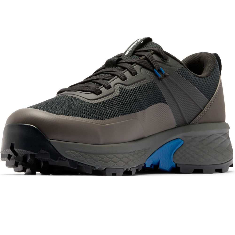 Columbia zapatilla trekking hombre TELLURIX PEAK WATERPROOF NEGRO vista trasera