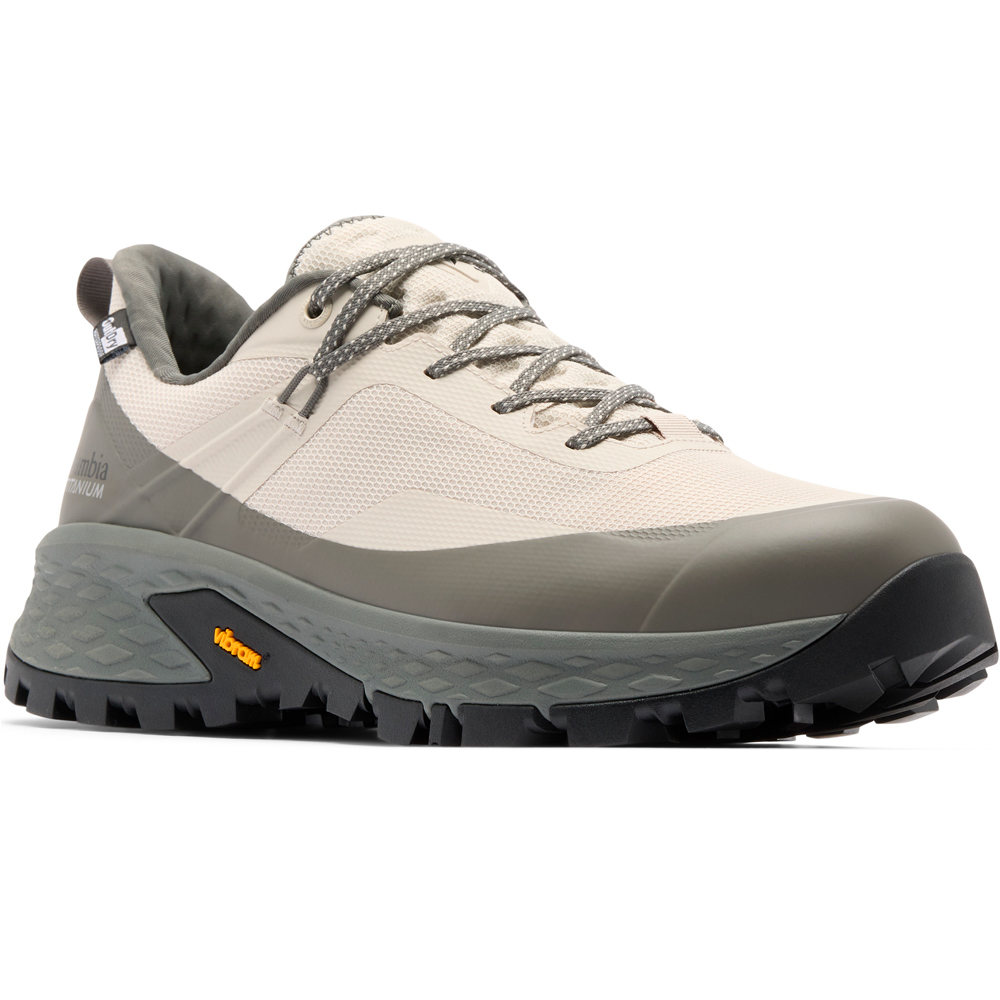 Columbia zapatilla trekking hombre TELLURIX TITANIUM OUTDRY GRIS lateral interior