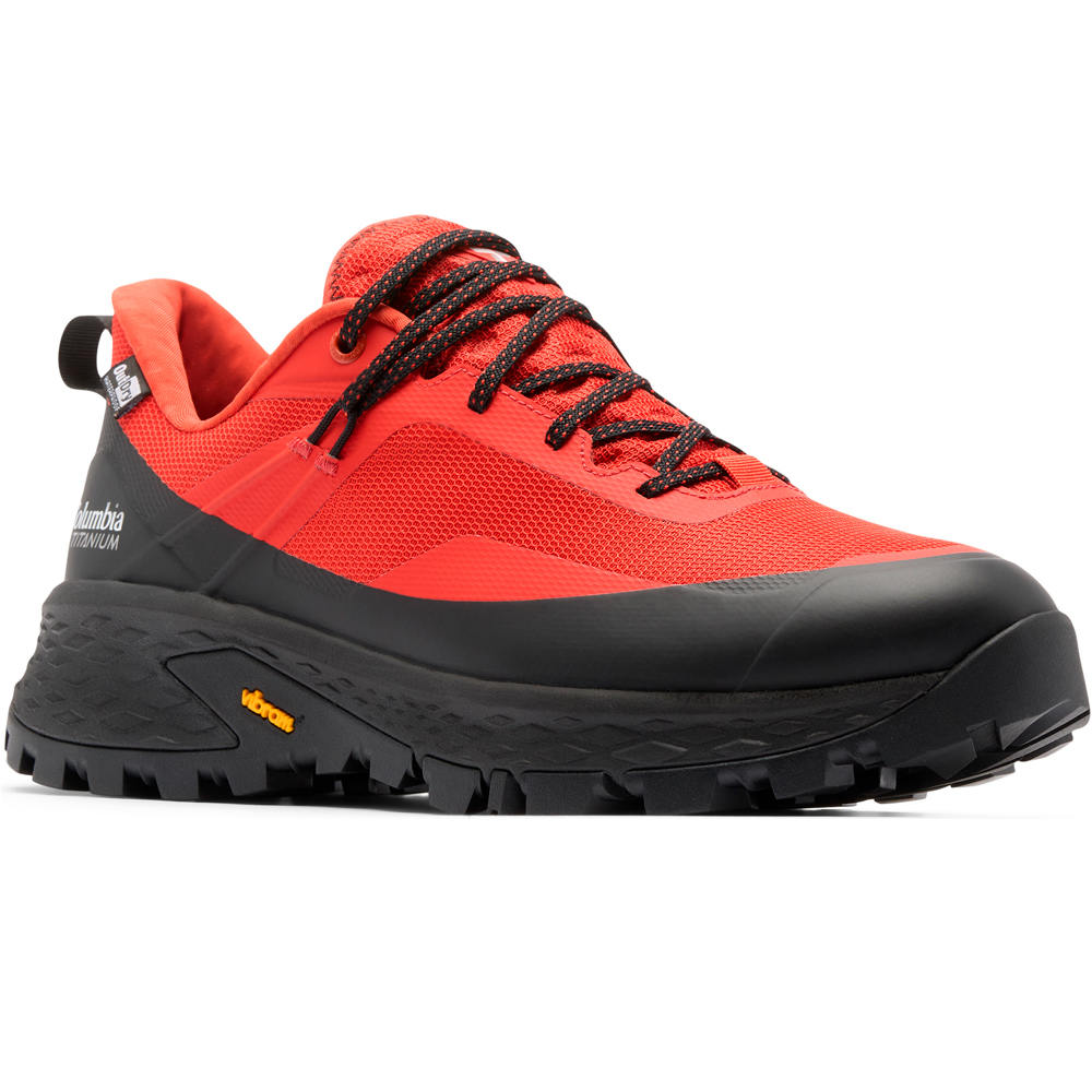 Columbia zapatilla trekking hombre TELLURIX TITANIUM OUTDRY NARANJA lateral interior