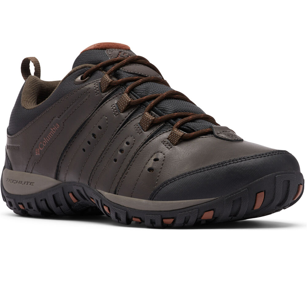 Columbia zapatilla trekking hombre WOODBURN II WATERPROOF MARRON lateral interior