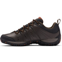 Columbia zapatilla trekking hombre WOODBURN II WATERPROOF MARRON vista superior