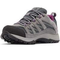 Columbia zapatilla trekking mujer CRESTWOOD WATERPROOF GRIS vista superior