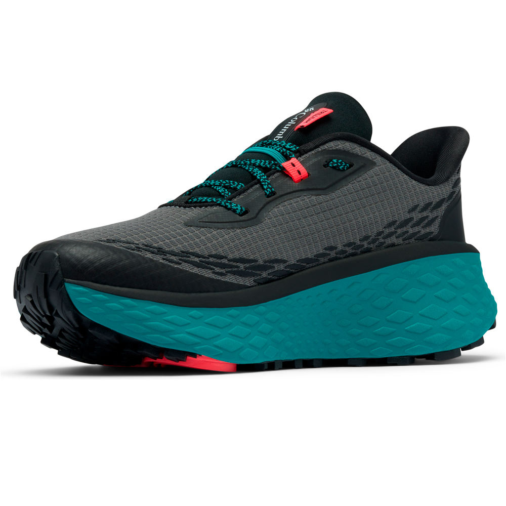 Columbia zapatilla trekking mujer KONOS TRILLIUM ATR GRIS vista trasera