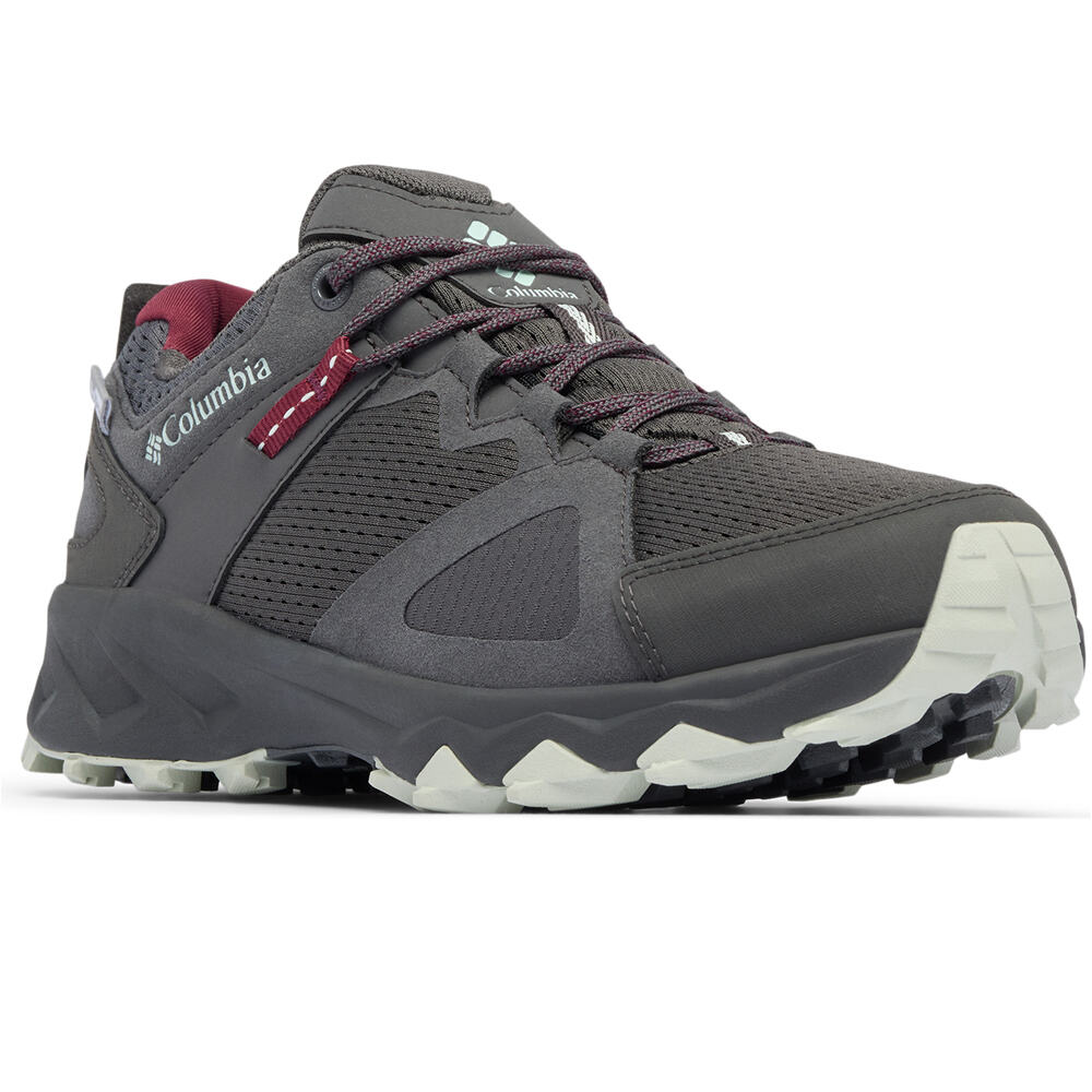 Columbia zapatilla trekking mujer PEAKFREAK HERA OUTDRY GRIS lateral interior