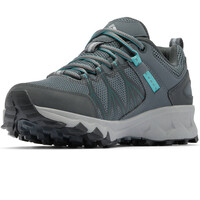Columbia zapatilla trekking mujer PEAKFREAK II OUTDRY GRIS vista superior