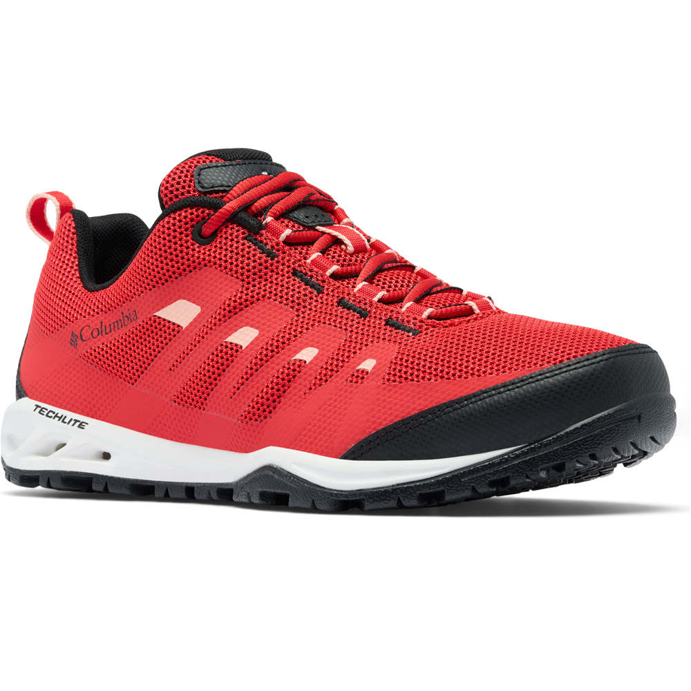 Columbia zapatilla trekking mujer VAPOR VENT ROSA lateral interior