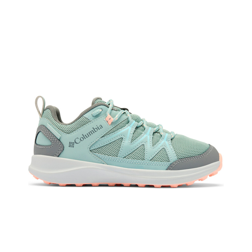 Columbia zapatilla trekking niño PEAKFREAK RUSH WATERPROOF AZUL lateral exterior