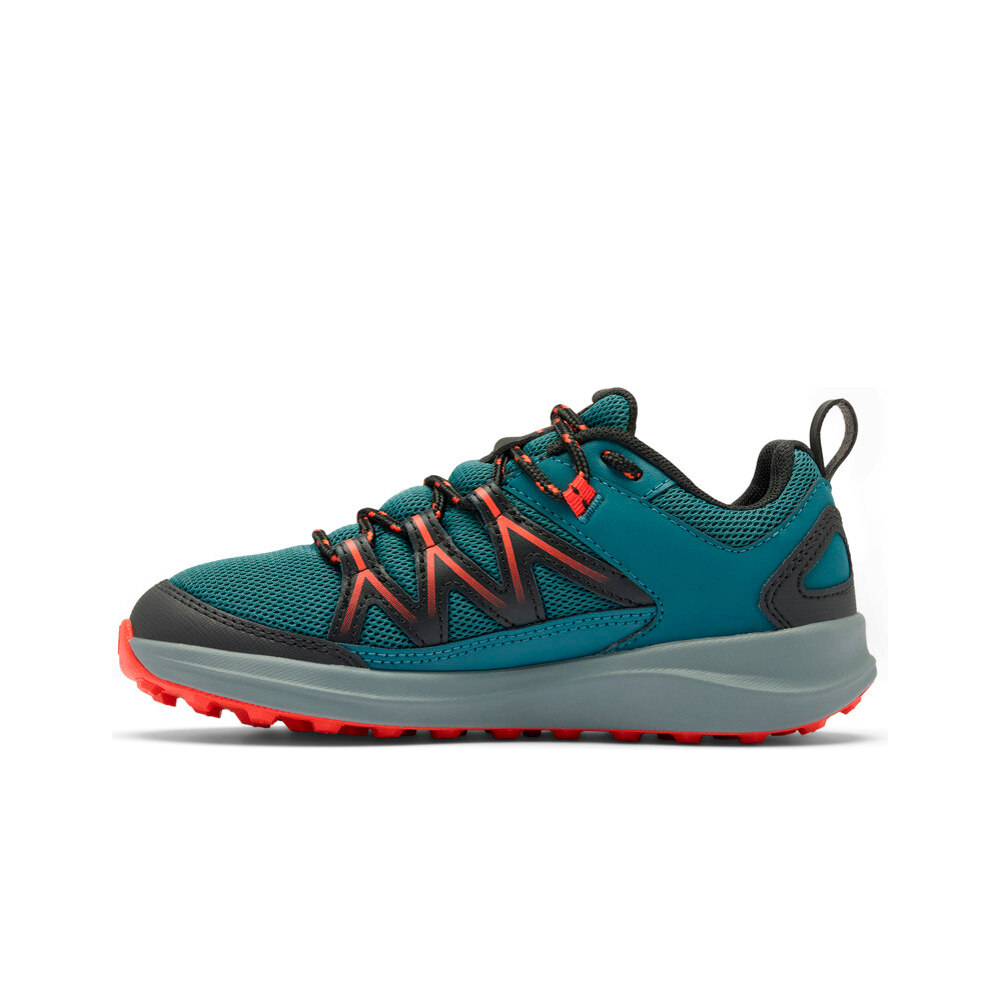 Columbia zapatilla trekking niño PEAKFREAK RUSH WATERPROOF AZUL vista superior