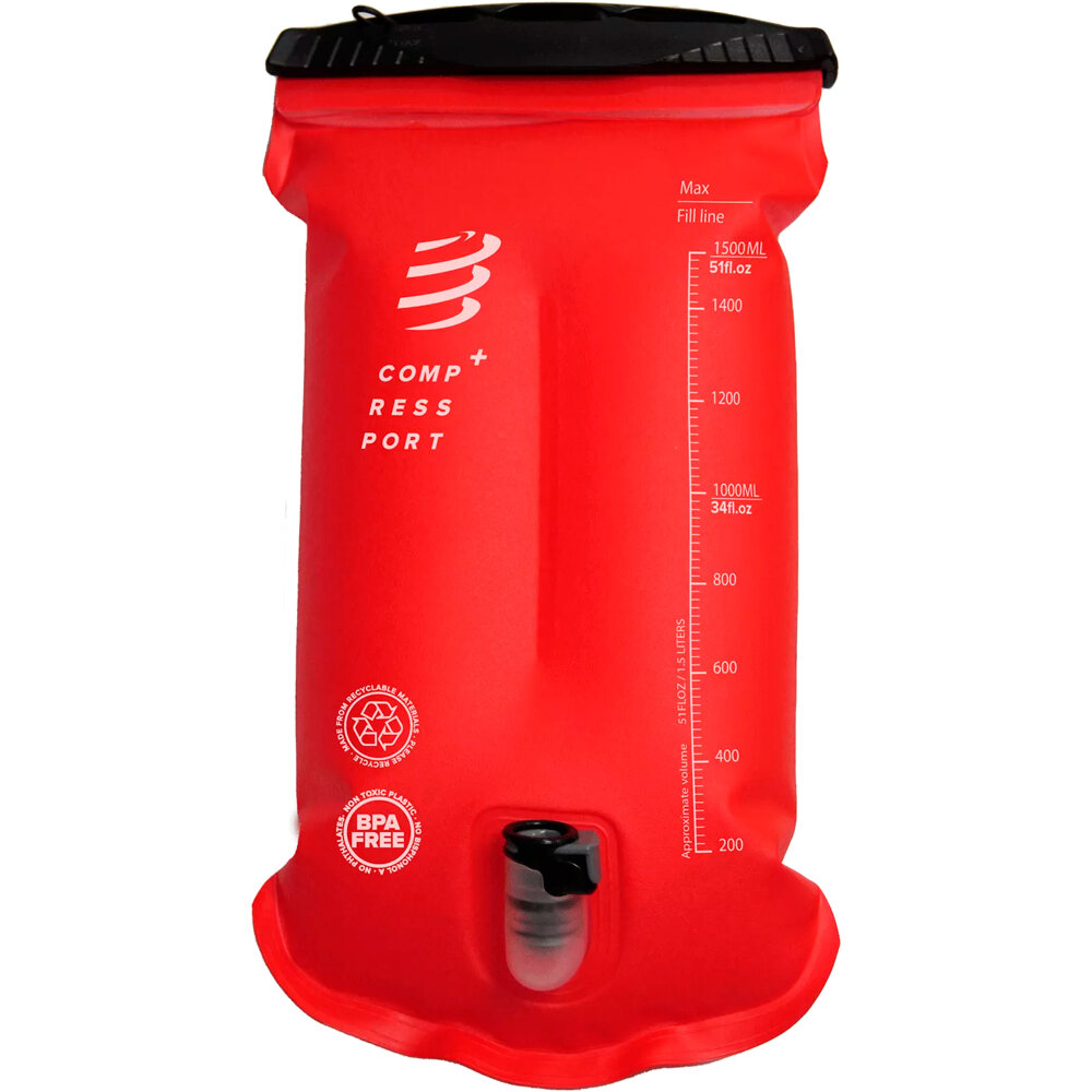 Compressport botes HYDRATION BAG ROJO vista frontal