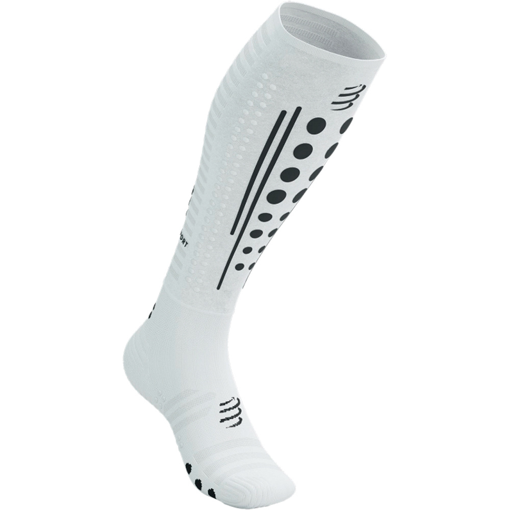 Compressport calcetines running FULL SOCKS AERO BLANCO 01