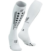 Compressport calcetines running FULL SOCKS AERO BLANCO vista frontal